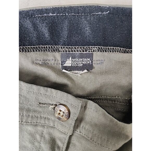 Vintage Mountian Equipment Co-op Green/Grey Hiking Nylon Pants Women’s Size 16 - Picture 9 of 16